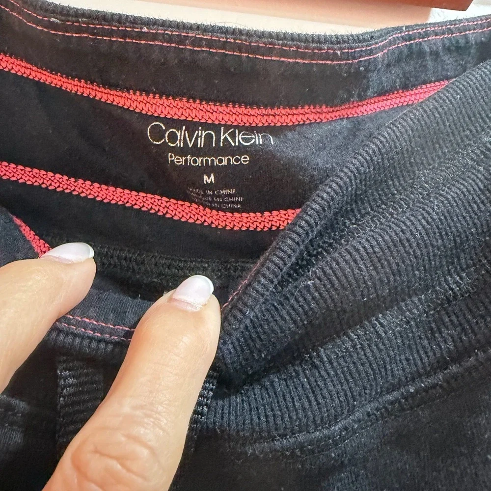 Calvin Klein Black Logo-Trim Performance Joggers
